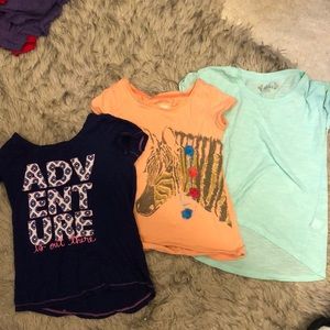 Girls size 7/8 shirt bundle
